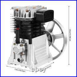 Piston 3HP 250L/min Single Stage Twin Cylinder Air Compressor Pump Head