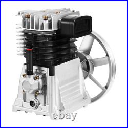Piston 3HP 250L/min Single Stage Twin Cylinder Air Compressor Pump Head