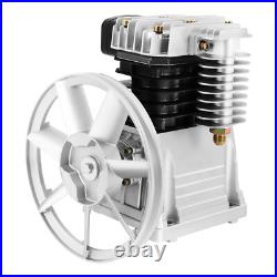 Piston 3HP 250L/min Single Stage Twin Cylinder Air Compressor Pump Head