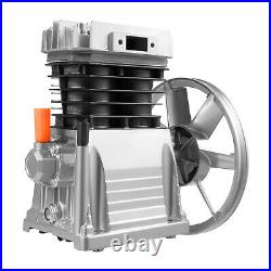 Piston 3HP Air Compressor Head Pump Motor Twin Cylinder With Silencer 250L/min