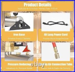 Portable 110V Air Compressor 2-4L Steel Tank 2.5MPa Gauge Remote Cord