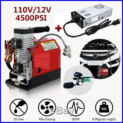 Portable Air Compressor Pump 30MPa 4500Psi High Pressure Electric 12V/110V/220V