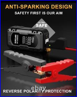 Portable Car Jump Starter 4500A 150PSI Air Compressor 12V Battery Booster Power