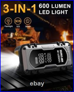 Portable Car Jump Starter 4500A 150PSI Air Compressor 12V Battery Booster Power