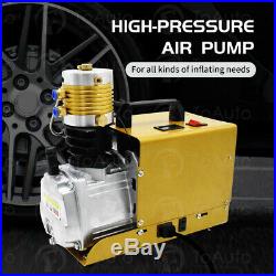 Preset AutoShut Air Compressor Pump 30Mpa 110V Electric Air Pump PCP 4500PSI