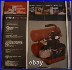 Pro-Force 1-HP 4-Gallon Twin Stack Air Compressor VSF1080421 Oil Lubricated