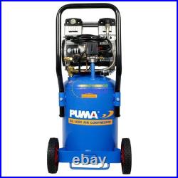 Puma 1.5 HP 8 Gallon 115V Oil Free Ultra Quiet Wheeled Portable Air Compressor
