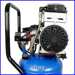 Puma 1.5 HP 8 Gallon 115V Oil Free Ultra Quiet Wheeled Portable Air Compressor