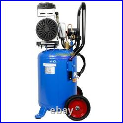 Puma 1.5 HP 8 Gallon 115V Oil Free Ultra Quiet Wheeled Portable Air Compressor