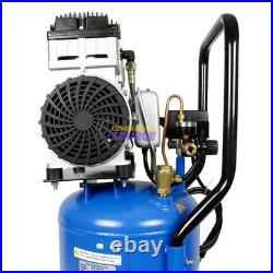 Puma 1.5 HP 8 Gallon 115V Oil Free Ultra Quiet Wheeled Portable Air Compressor