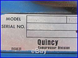 Quincy 370-a Air Compressor Pump Only