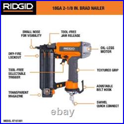 RIDGID 6 Gal. 150 PSI Electric Air Compressor with Hose & 18GA Brad Nailer