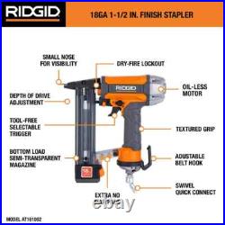 RIDGID 6 Gal. 150 PSI Electric Air Compressor with Hose & 18GA Brad Nailer