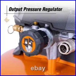 RIDGID 6 Gal. 150 PSI Electric Air Compressor with Hose & 18GA Brad Nailer