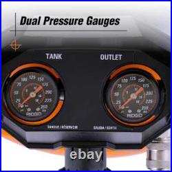 RIDGID 6 Gal. 150 PSI Electric Air Compressor with Hose & 18GA Brad Nailer