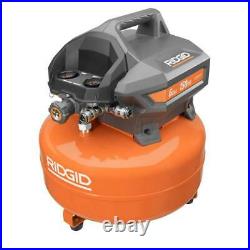 RIDGID Electric Air Compressor 6 Gal. 150 PSI Portable Oil-Free Pump