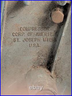 Rare 1935 AIR COMPRESSOR PUMP Compressor Corp. Of America Works