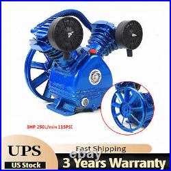 Replacement Air Compressor Pump Single Stage V Style Twin Cylinder 3 HP 2-Piston
