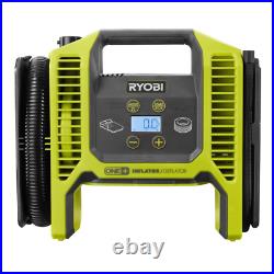 Ryobi 18V Portable Air Compressor Cordless Tire Inflator Deflator Car Bike Pump