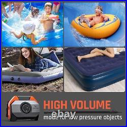 S6 Tire Inflator Portable Air Compressor with 19200 mAh Battery, Dark Cyan