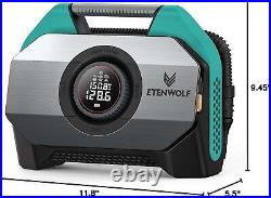 S6 Tire Inflator Portable Air Compressor with 19200 mAh Battery, Dark Cyan