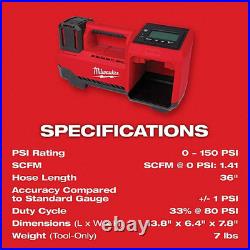 SALE! MILWAUKEE 2848-20 M18 18-Volt Lithium-Ion Cordless Electric Portable Infla