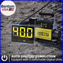 SMAOUT 12V Digital Air Compressor, Offroad Portable Inflator 7.06 CFM, Air Pump