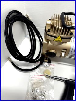 SPARMAX AIR COMPRESSOR TC-2000 120 V 1/6 HP + GP-50 Airbrush & Accessories