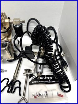 SPARMAX AIR COMPRESSOR TC-2000 120 V 1/6 HP + GP-50 Airbrush & Accessories