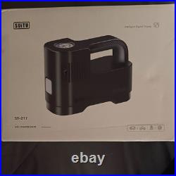 SUITU ST-217 12V Portable Air Compressor 150 psi 1 Gal Oil-Free Digital Black