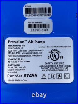 Sage Air Pump with Hepa Filtration System Model 7455 120 VAC