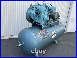 Saylor Beall 707 PUMP 10 HP Air Compressor MODEL 755-120 Gallon Tank WithStarter