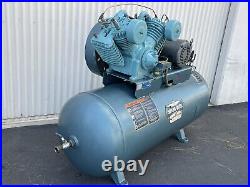 Saylor Beall 707 PUMP 10 HP Air Compressor MODEL 755-120 Gallon Tank WithStarter
