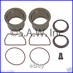 Set of 2 K-0650 Compressor Ring Kits, Oil Free Single and Twins Cylinders Pumps
