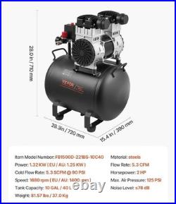 Silent 10 Gal Air Compressor for Auto Repair New Vevor