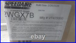 Speedaire 2WGX7B 3 Max Output HP 1 Stage Splash Lubricated Air Compressor Pump