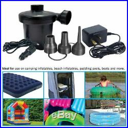 Streetwize Electric Air Pump Inflator for Inflatables Camping Bed Pool 240V 12V