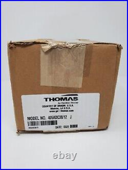 THOMAS 405ADC38/12 Piston Air Compressor, 0.1 hp, 1 Phase TESTED