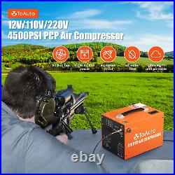 TOAUTO 30MPA 12V/110V High Pressure Air Compressor PCP Pump for Paintball Airgun
