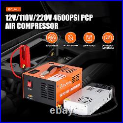 TOAUTO 30MPA PCP Air Compressor High Pressure Pump for Rifle Airgun Paintball