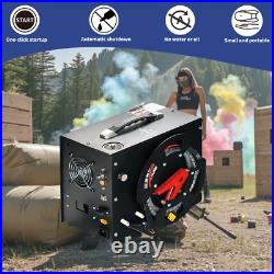 TUDIVING PCP Air Compressor 4500psi/300bar Built-in Converter 12V/110V Auto stop