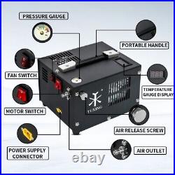 TUXING 4500Psi Pcp Air Compressor, Oil/Water-Free, Pump for PCP Paintball Rifles