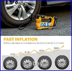 Tire Inflator Air Compressor Portable 20V Cordless Tire Pump 150 PSI Rechargeabl