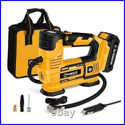 Tire Inflator Air Compressor Portable, 20V Cordless Tire Pump 150 PSI with