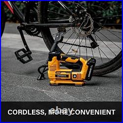 Tire Inflator Air Compressor Portable, 20V Cordless Tire Pump 150 PSI with