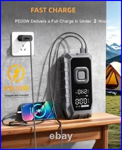 Tire Inflator Portable Air Compressor, 180PSI Faster Inflation Cordless