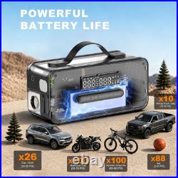 Tire Inflator Portable Air Compressor with Jump Starter, Air Pump for Car Car