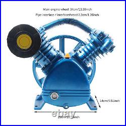 Twin-Cylinder Air Compressor Pump Motor Head 2- Stage 175PSI 5HP 811CFM V Style