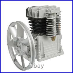 Twin Cylinder Aluminum Air Compressor Head Pump Motor 2HP 140PSI 6.18CFM