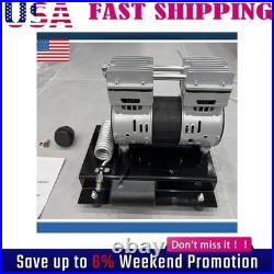 US Air Compressor Motor 1500W 2HP 5.2CFM 90PSI Oil Free Max 145PSI Pressure 110v